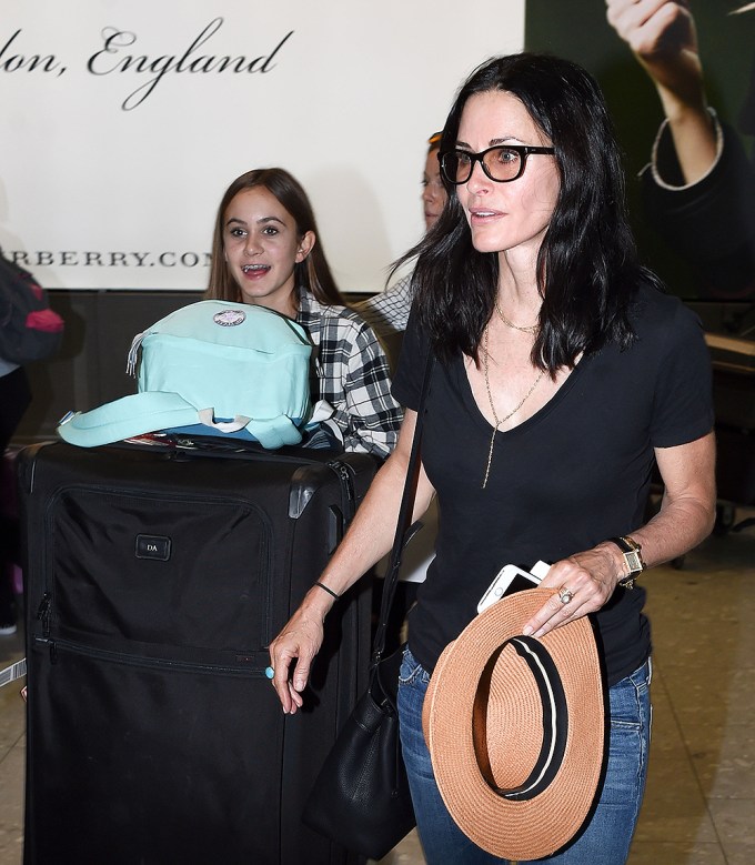 Courteney Cox & Coco Travel