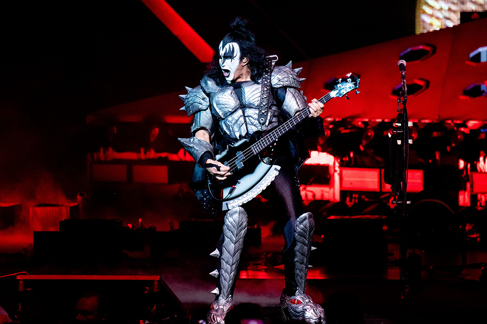 Gene Simmons of KISS performs at the Riverbend Music Center, in Cincinnati, OH
KISS in Concert - , Cincinnati, USA - 29 Aug 2019