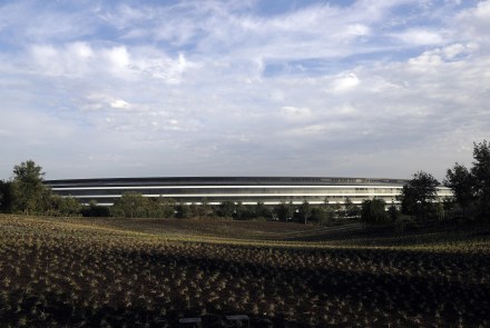 The new Apple campus is seen early, before a new product announcement, in Cupertino, Calif
Apple Event, Cupertino, USA - 12 Sep 2017