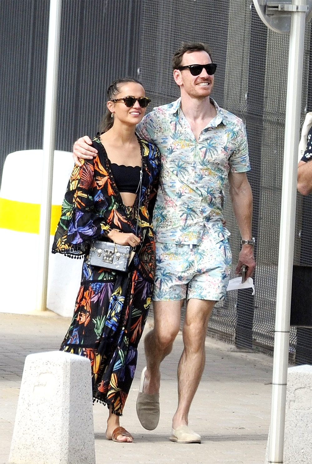 *EXCLUSIVE* Alicia Vikander and Michael Fassbender take some time out after celebrating the birth of their child during their holidays out in Ibiza