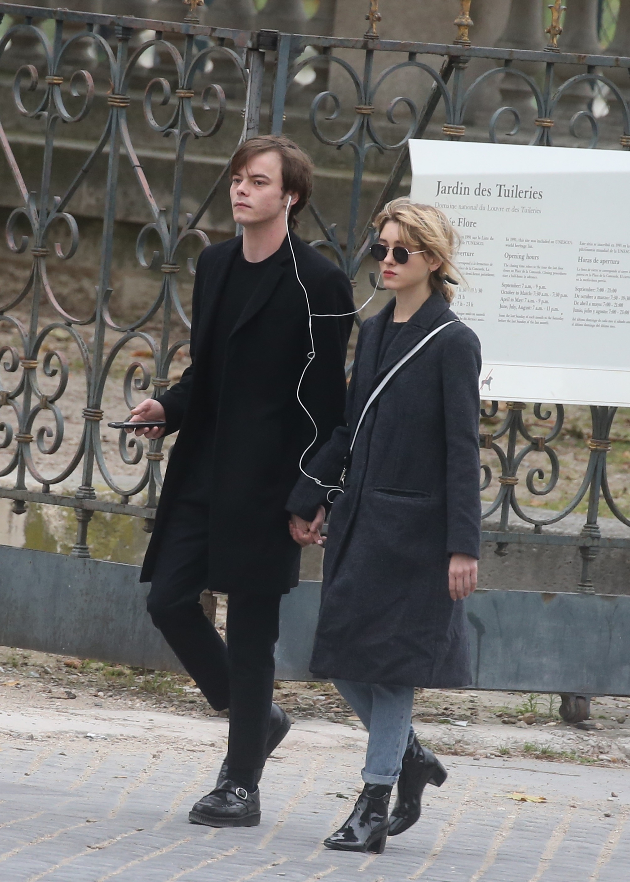 *EXCLUSIVE* Charlie Heaton and Natalia Dyer loved up in Paris