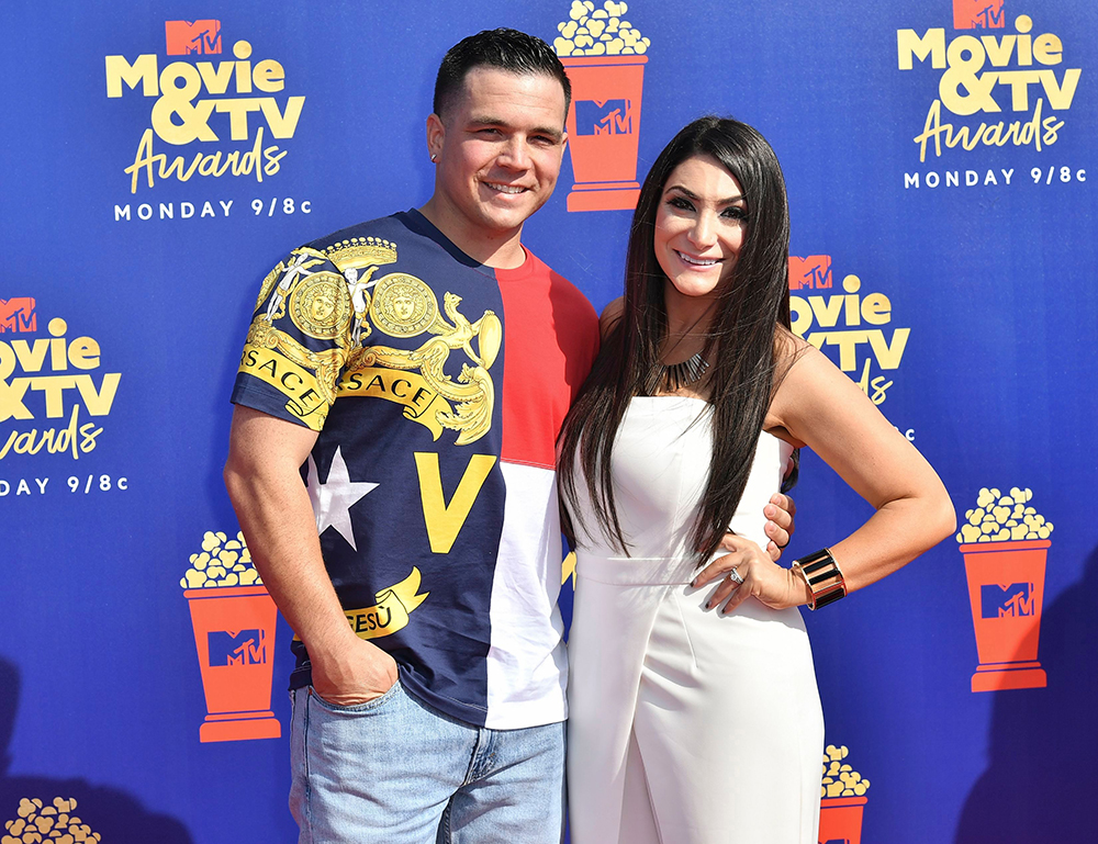 Chris Buckner and Deena Nicole Cortese
MTV Movie & TV Awards, Arrivals, Barker Hangar, Los Angeles, USA - 15 Jun 2019