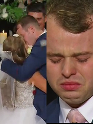 Kendra & Joe Duggar's first kiss on wedding day