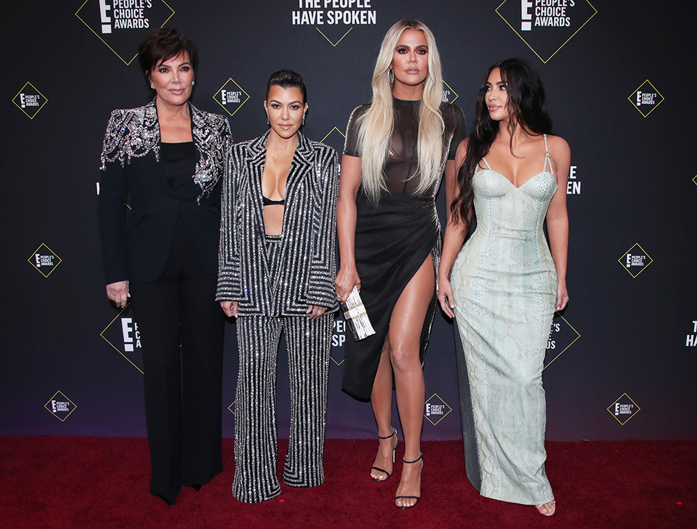 Kris Jenner, Kourtney Kardashian, Khloe Kardashian and Kim Kardashian West45th Annual People's Choice Awards, Arrivals, Barker Hanger, Los Angeles, USA - 10 Nov 2019