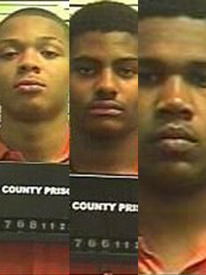 High school football players who raped 14-year-old girl: Kelvin J. Mercedes, Andrew R. Miller and Daishon M. Richardson