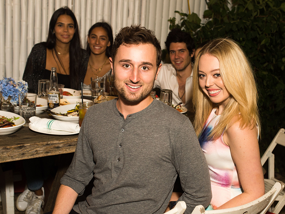 Reya Benitez, Julia Moshy, Alexandre Assouline, Ross Mechanic, Tiffany Trump Assouline dinner for Ibiza Bohemia, New York, USA - 29 Jul 2017