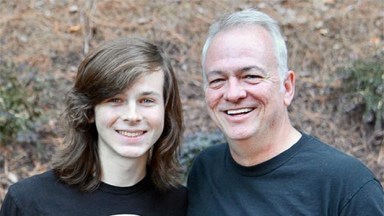 Chandler Riggs & Dad William