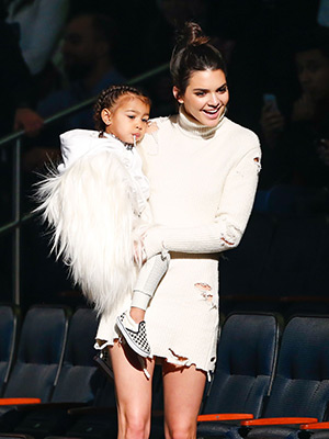 Kendall Jenner and North West