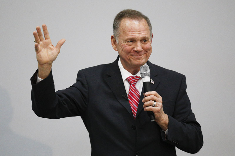 Former Alabama Chief Justice and U.S. Senate candidate Roy Moore speaks at a revival, in Jackson, Ala
Alabama Senate Moore, Jackson, USA - 14 Nov 2017