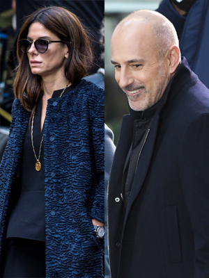 Sandra Bullock Matt Lauer