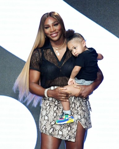 Serena Williams and daughter Alexis Olympia Ohanian Jr. on the catwalk
Serena by Serena Williams show, Front Row, Spring Summer 2020, New York Fashion Week, USA - 10 Sep 2019