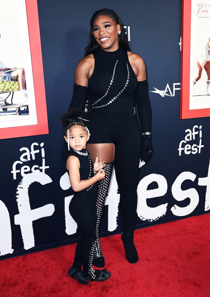 Serena Williams & Olympia At The ‘King Richard’ Premiere