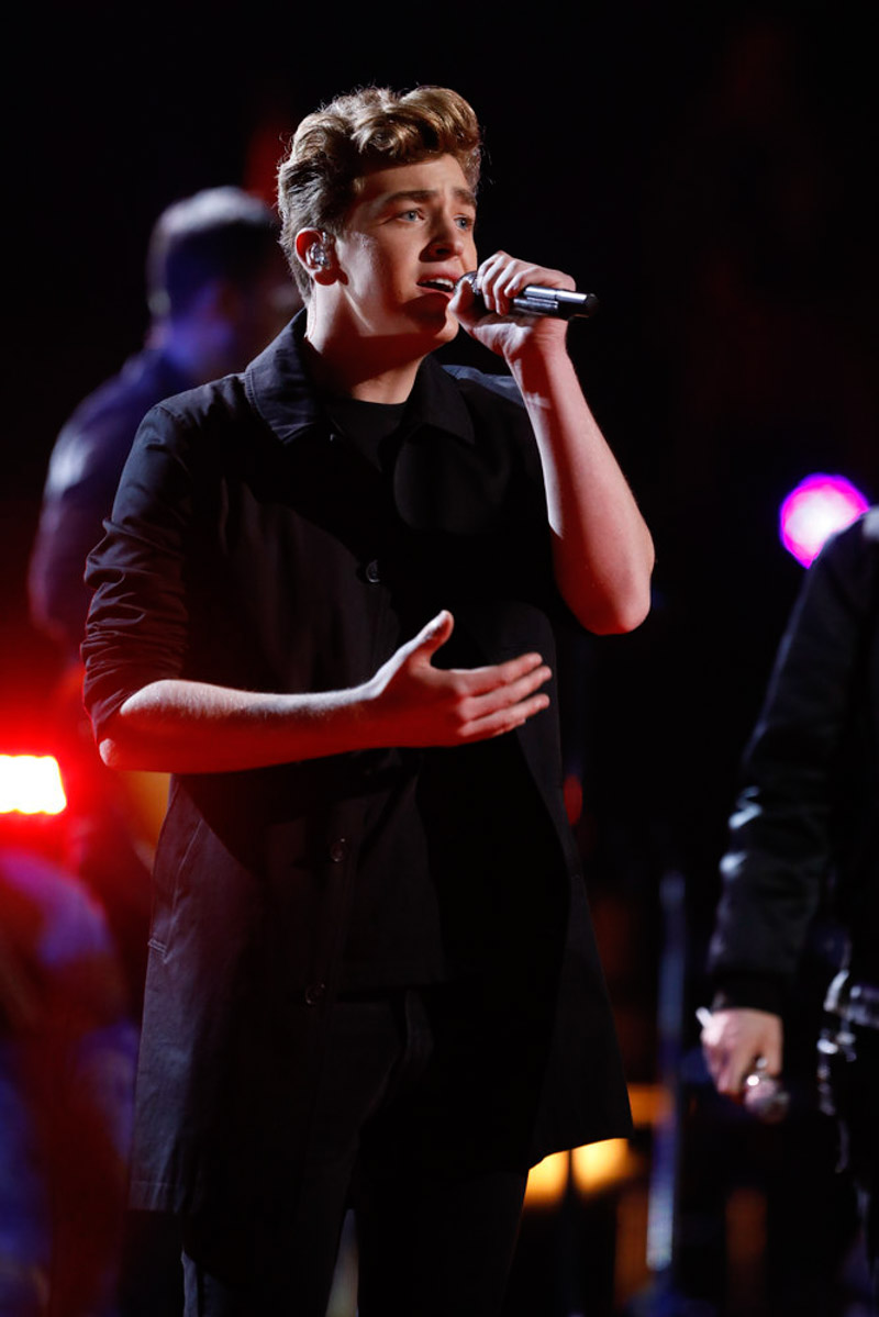 THE VOICE -- "Live Finale" Episode 13121B -- Pictured: Noah Mac -- (Photo by: Trae Patton/NBC)