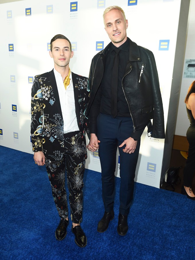 Adam Rippon & Jussi-Pekka Kajaala at 2019 Human Rights Campaign Dinner