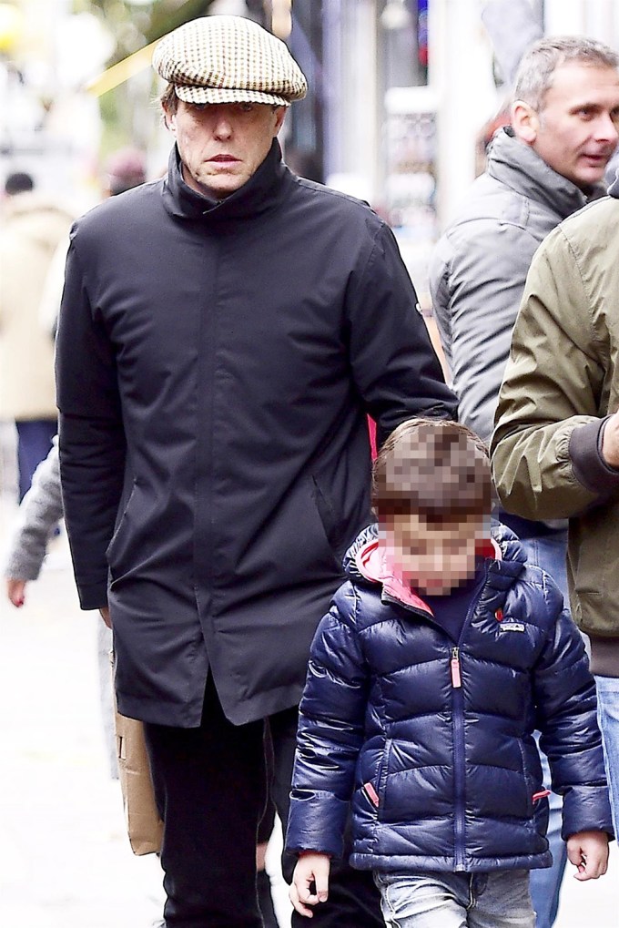 Hugh Grant with son John