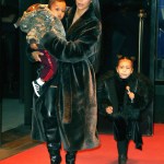 Kim Kardashian, North West, Saint West
Kim Kardashian out and about, New York, USA - 01 Feb 2017
Kim Kardashian and kids leaving home in New York City