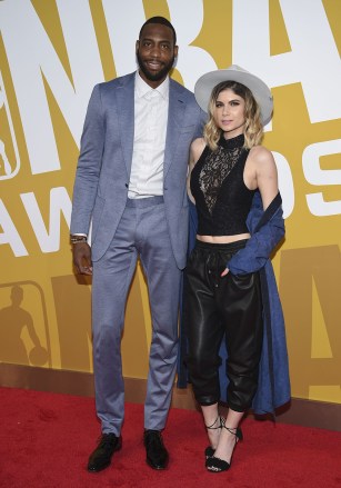 NBA player Rasual Butler, left, and Leah LaBelle arrive at the NBA Awards at Basketball City at Pier 36, in New York
2017 NBA Awards - Arrivals, New York, USA - 26 Jun 2017