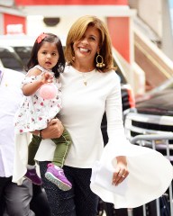 **USE CHILD PIXELATED IMAGES IF YOUR TERRITORY REQUIRES IT** 

Hoda Kotb all smiles arriving with her daughter, Haley Joy Kotb, at the Today show in New York, NY.

Pictured: Hoda Kotb,Haley Joy Kotb
Ref: SPL5032471 111018 NON-EXCLUSIVE
Picture by: Elder Ordonez / SplashNews.com

Splash News and Pictures
Los Angeles: 310-821-2666
New York: 212-619-2666
London: 0207 644 7656
Milan: 02 4399 8577
photodesk@splashnews.com

World Rights, No Portugal Rights