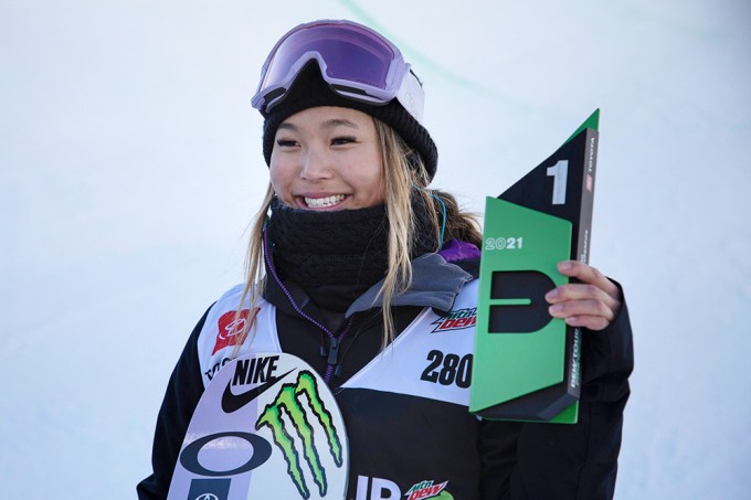 Chloe Kim Celebrates 1st In Olympics Qualifiers