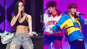 Halsey And BTS Performing