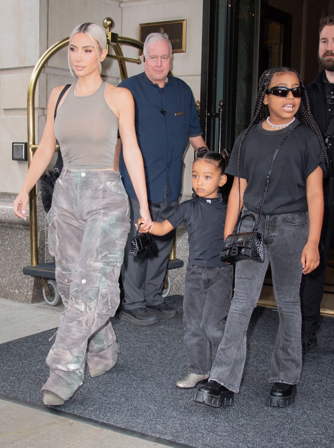 Kim Kardashian & Her Daughters Chicago & North