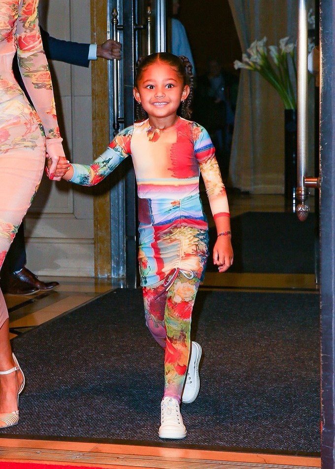 Stormi & Kylie Leave the Ritz-Carlton In NYC