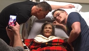 Colton Haynes and Mom