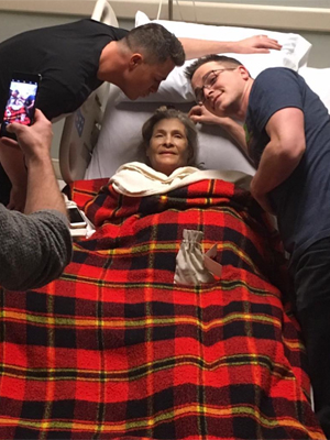 Colton Haynes and Mom