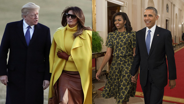 Donald Trump, Melania Trump, Barack Obama, Michelle Obama