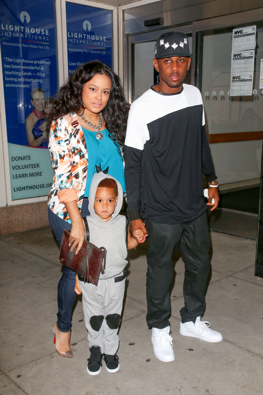 Fabolous, Emily B and son Johan'The Smurfs 2' film premiere, New York, America - 28 Jul 2013