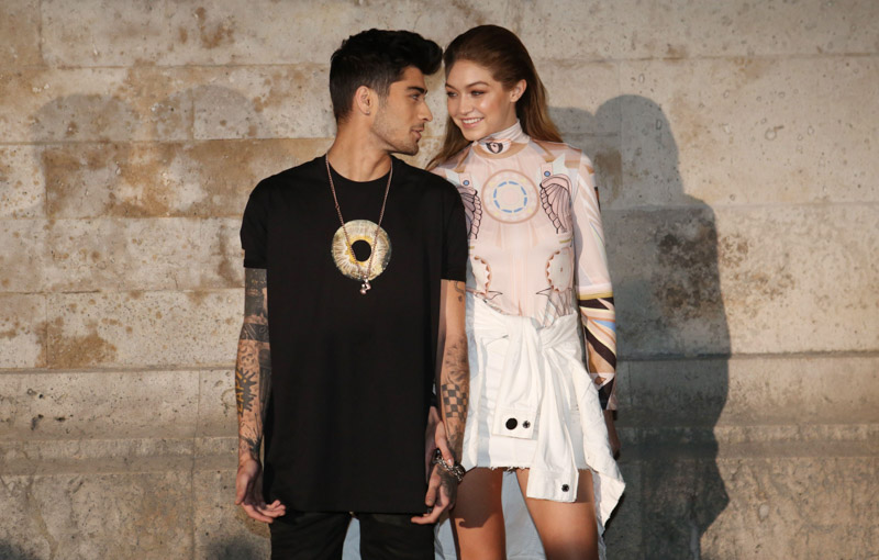 Zayn Malik and Gigi Hadid in the front row
Givenchy show, Spring Summer 2017, Paris Fashion Week, France - 02 Oct 2016