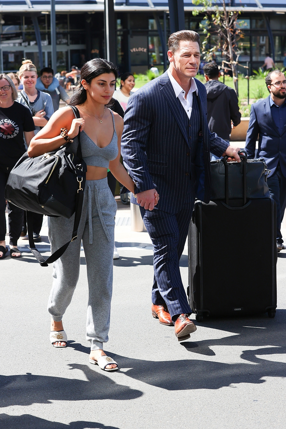 *EXCLUSIVE* Sydney, AUSTRALIA  - *PREMIUM-EXCLUSIVE*  -   - John Cena and his wife Shay Shariatzadeh arrived in Sydney, Australia.

Pictured: John Cena, John Felix Anthony Cena, Shay Shariatzadeh

BACKGRID USA 26 JANUARY 2023 

BYLINE MUST READ: KHAP / BACKGRID

USA: +1 310 798 9111 / usasales@backgrid.com

UK: +44 208 344 2007 / uksales@backgrid.com

*UK Clients - Pictures Containing Children
Please Pixelate Face Prior To Publication*