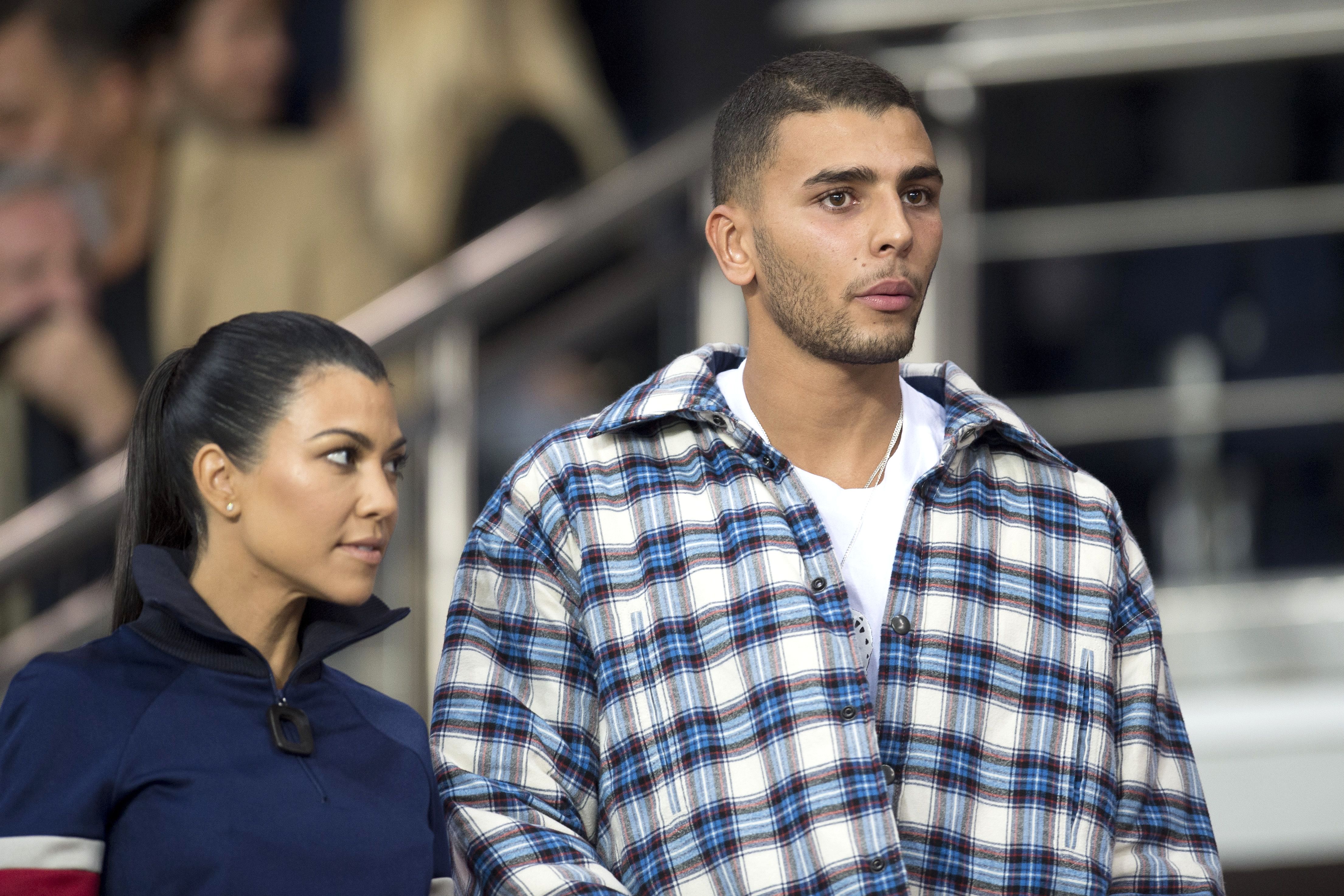 Kourtney Kardashian and Younes Bendjima
Paris Saint-Germain v Bayern Munich, UEFA Champions League, Group B football match, Parc des Princes, France - 27 Sep 2017