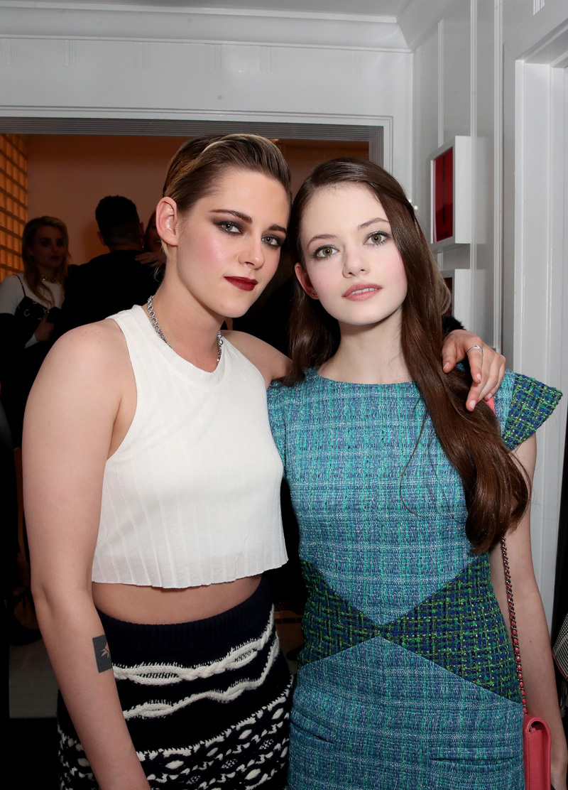 Kristen Stewart and Mackenzie FoyChanel Beauty House Debut, Inside, Los Angeles, USA - 28 Feb 2018