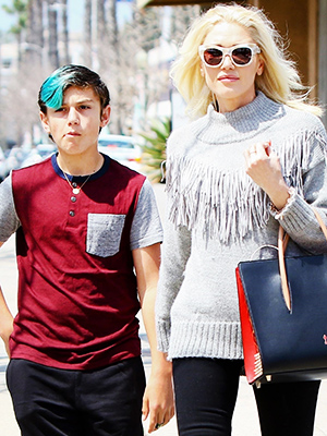 Gwen Stefani out to lunch with her Son Kingston