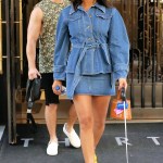 Singer Nick Jonas, wearing a camouflage vest and shorts, and Priyanka Chopra, wearing an all-denim outfit, leave their apartment with their dog Diana in New York CityPictured: Nick Jonas,Priyanka ChopraRef: SPL5112148 310819 NON-EXCLUSIVEPicture by: Christopher Peterson / SplashNews.comSplash News and PicturesLos Angeles: 310-821-2666New York: 212-619-2666London: 0207 644 7656Milan: +39 02 56567623photodesk@splashnews.comWorld Rights