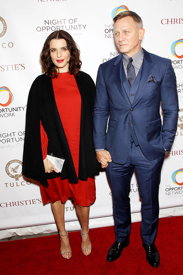 Rachel Weisz, Daniel Craig Daniel Craig & Rachel Weisz attend The Opportunity Networks 11th Annual Night of Opportunity Gala at Cipriani Wall Street in New York, USA - 09 Apr 2018