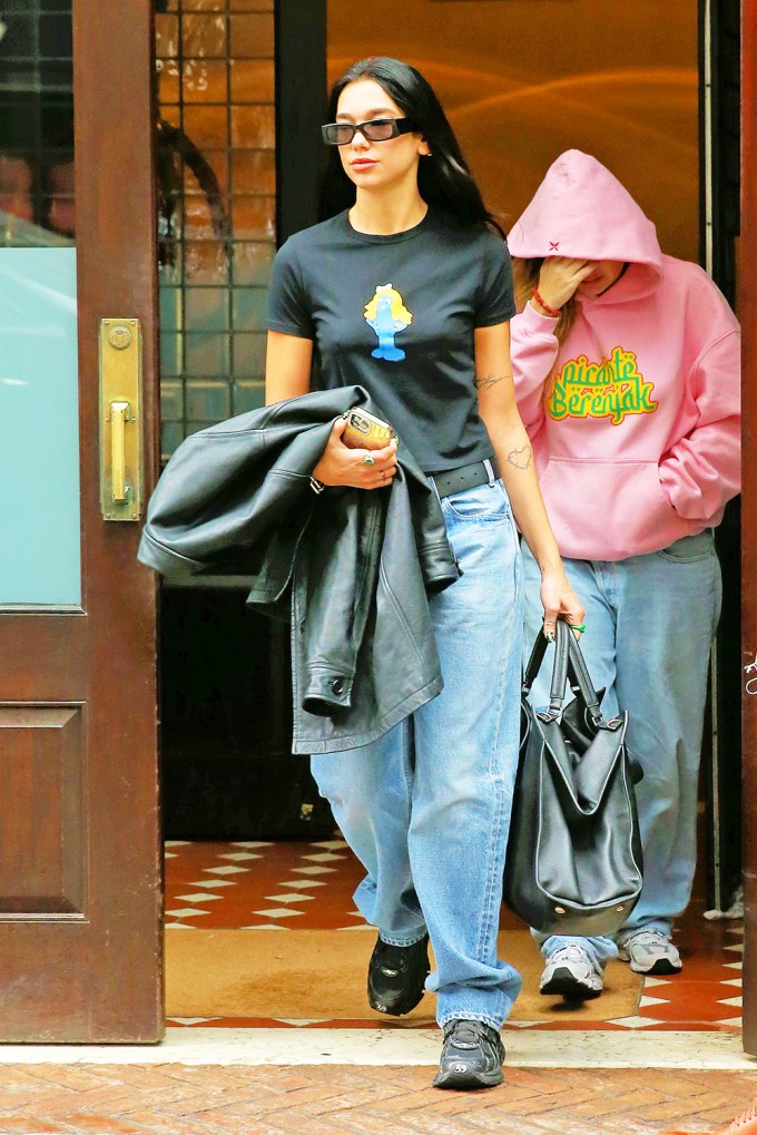 Dua Lipa in Baggy Jeans