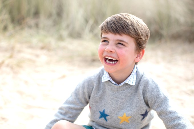 Prince Louis on the beach