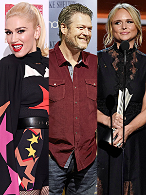 gwen stefani blake shelton miranda lambert