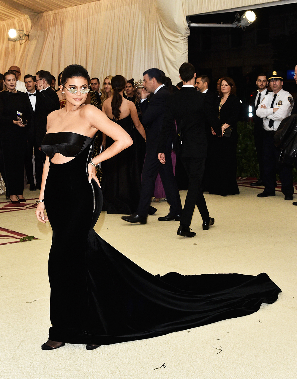 Kylie Jenner
The Metropolitan Museum of Art's Costume Institute Benefit celebrating the opening of Heavenly Bodies: Fashion and the Catholic Imagination, Arrivals, New York, USA - 07 May 2018