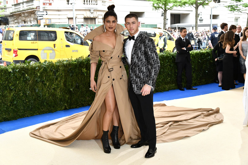 Priyanka Chopra and Nick JonasThe Costume Institute Benefit celebrating the opening of Rei Kawakubo/Comme des Garcons: Art of the In-Between, Arrivals, The Metropolitan Museum of Art, New York, USA - 01 May 2017