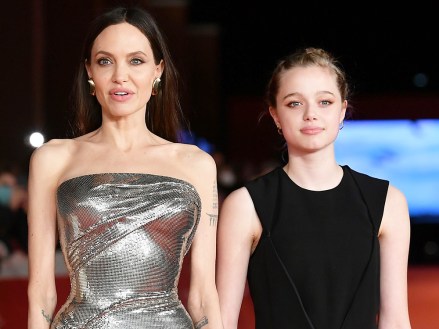 Angelina Jolie with daughters Knox Jolie-Pitt and Shiloh Jolie-Pitt16th Rome Film Festival, Red Carpet of movie 'Eternals', Rome, Italy - 24 Oct 2021