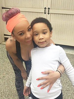 Tiny with son Major