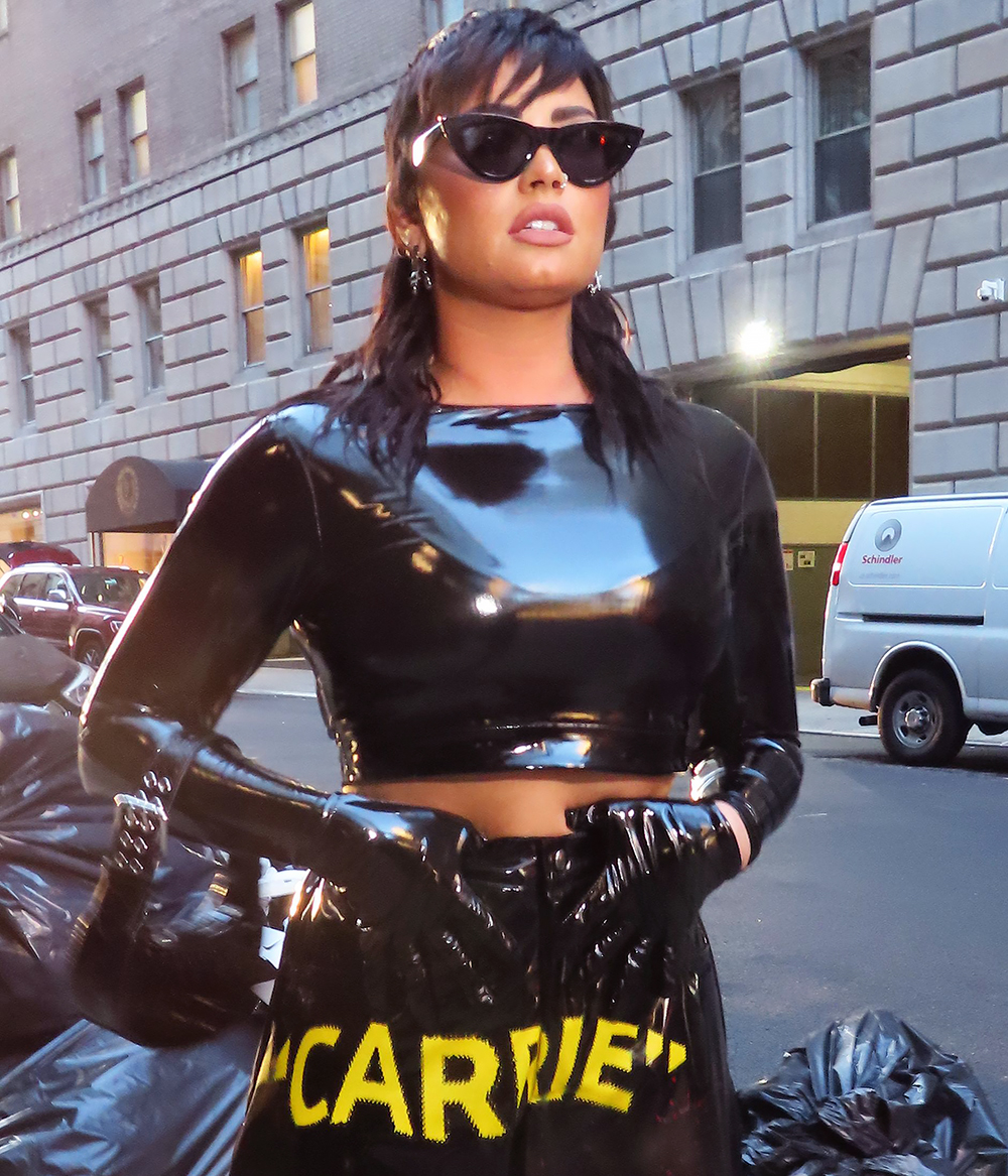 Demi Lovato Photo Shoot Highlights In Midtown In NYC