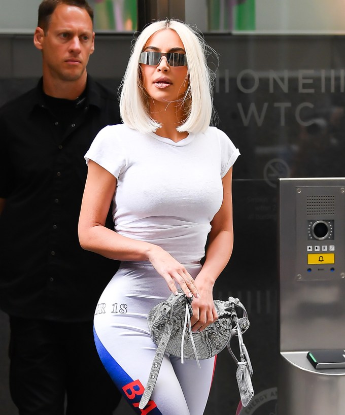 Kim Kardashian In Mirror Shades