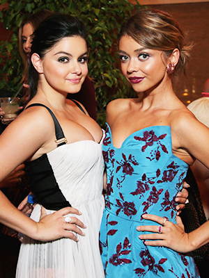 Sarah Hyland with "Modern Family" costar Ariel Winter