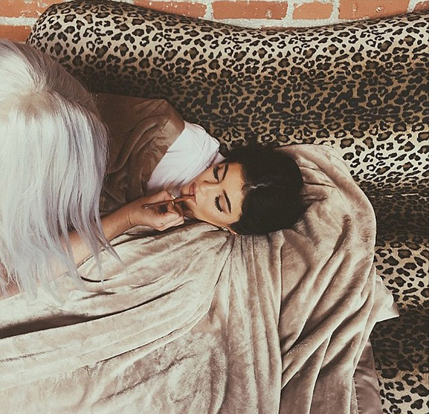 Kylie Jenner sleeping