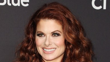 debra messing curly hair