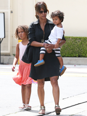 Halle berry toned arms vacation kids